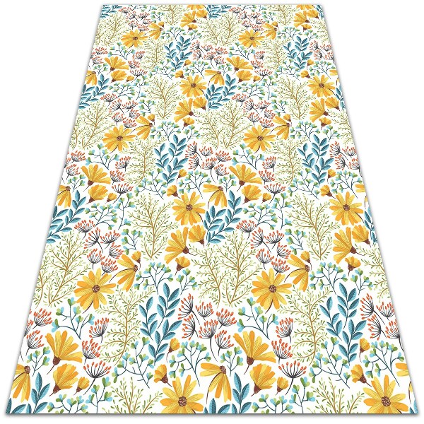 Pvc teppich Frühlingsblumen