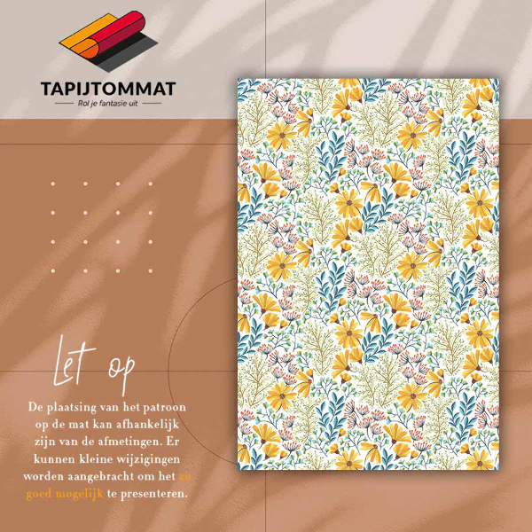 Pvc teppich Frühlingsblumen