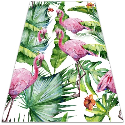 Teppich auf pvc Flamingos