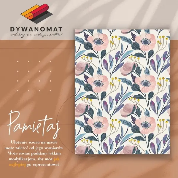 Pvc teppich Blumen