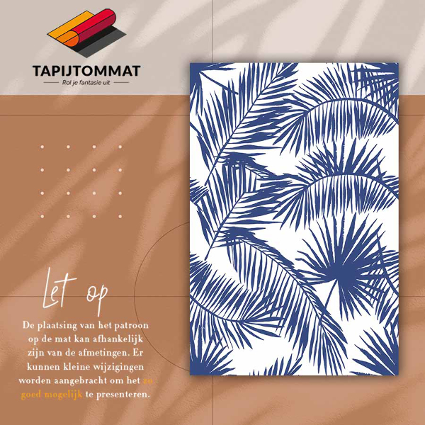 Vinyl teppich Palmenblätter