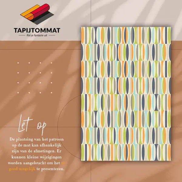 Teppich auf pvc Geometrische Ovale