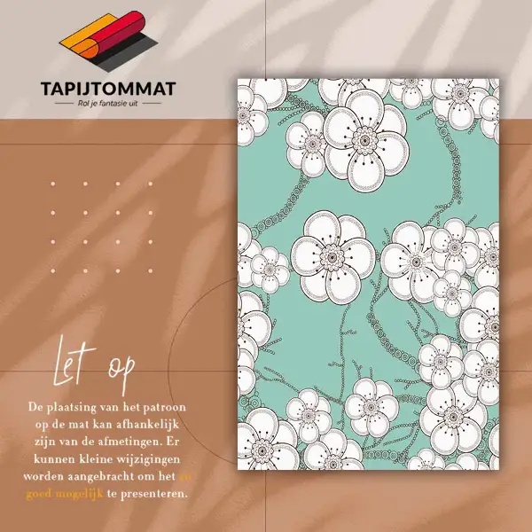 Teppich auf pvc Geometrische Knospen