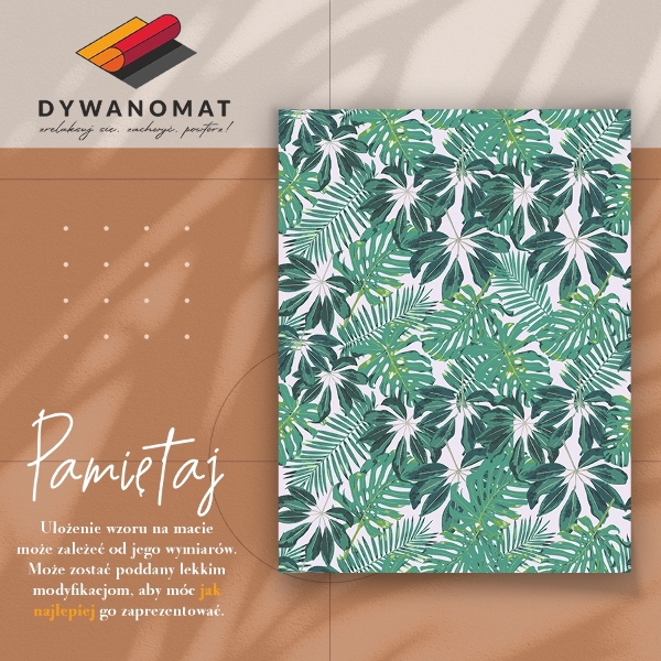 Vinyl teppich Palmenblätter
