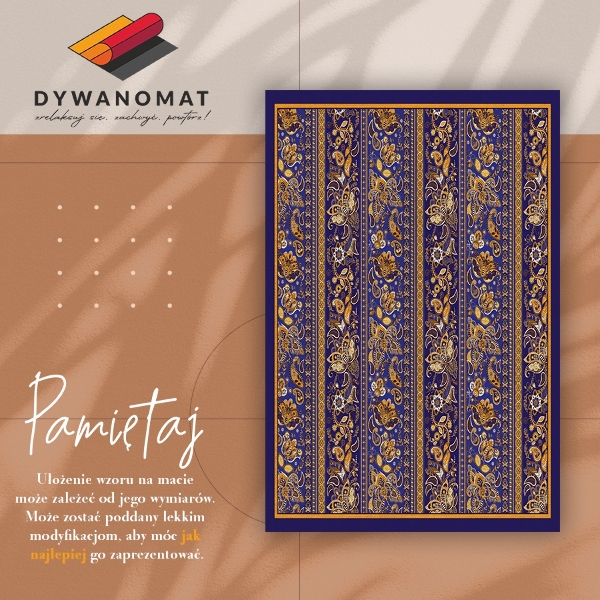 Teppich auf pvc Vintage Paisley