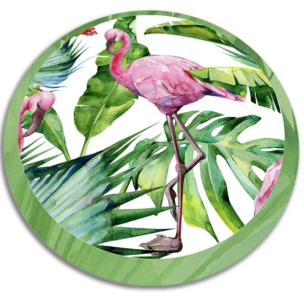 Runde pvc teppich Flamingos