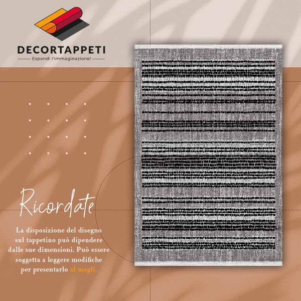 Vinyl teppich Schwarze Streifen