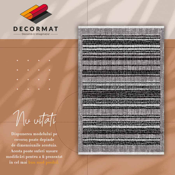 Vinyl teppich Schwarze Streifen