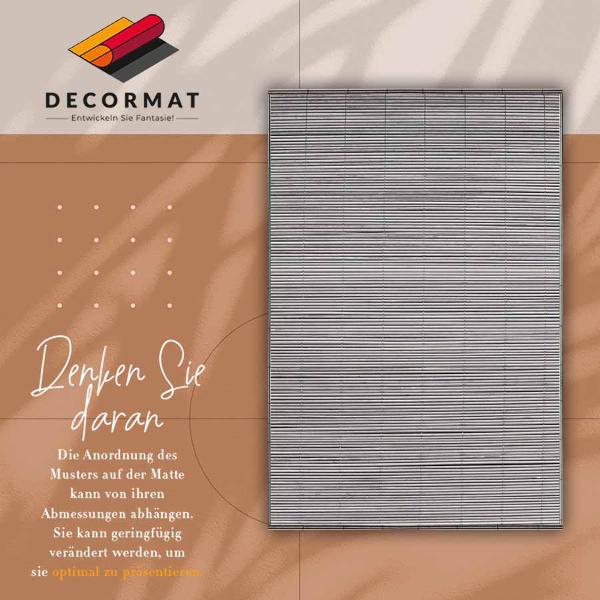 Teppich auf pvc Bambusmatte