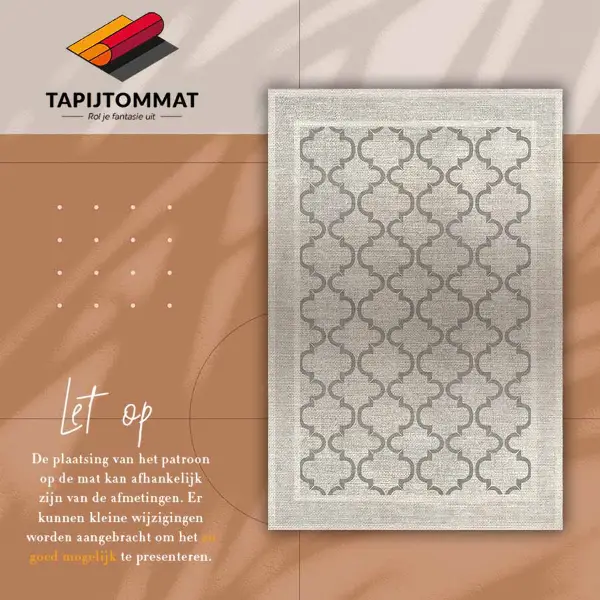 Teppich auf pvc Marokkanisches Design