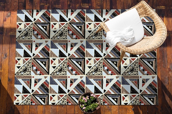 Gartenteppich Geometrisches Mosaik