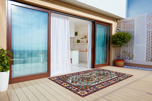 Terrassenteppich Multicolor-Muster