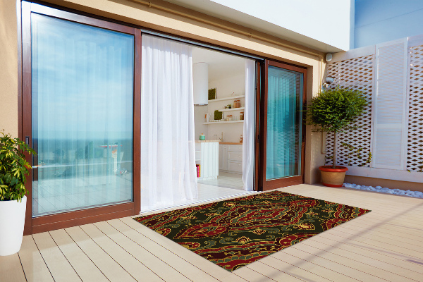 Terrassenteppich Gemüsemuster