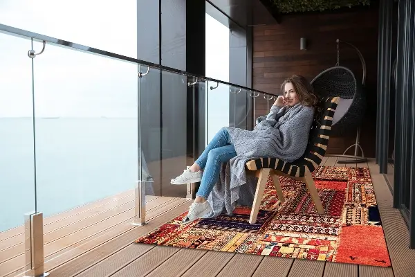 Outdoor teppich Patchwork-Abstraktion
