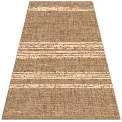 Terrassenteppich Beige in einem Linien