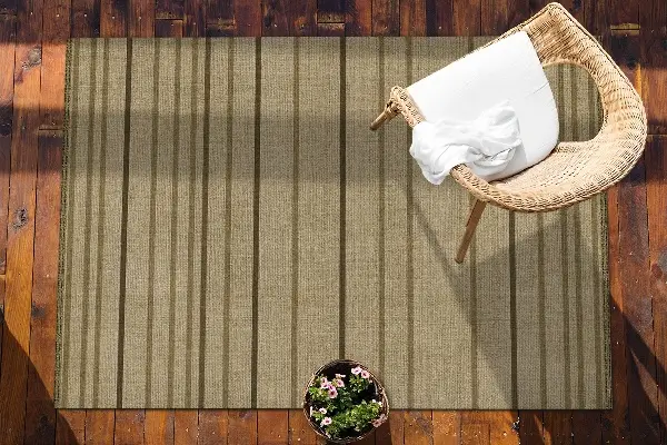 Outdoor teppich Gürtel auf dem Stoff