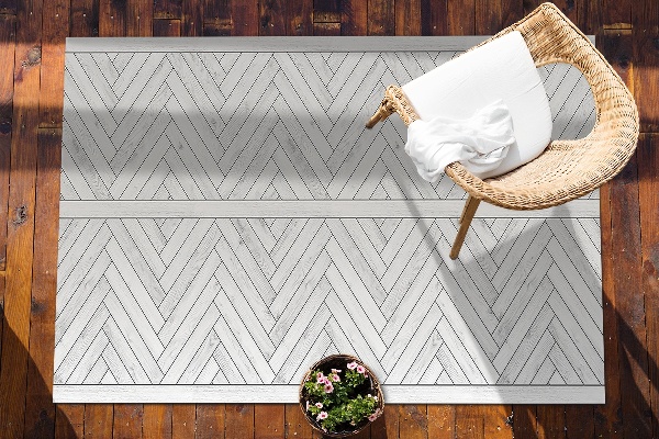 Teppich außenbereich Bretter in Herringbone