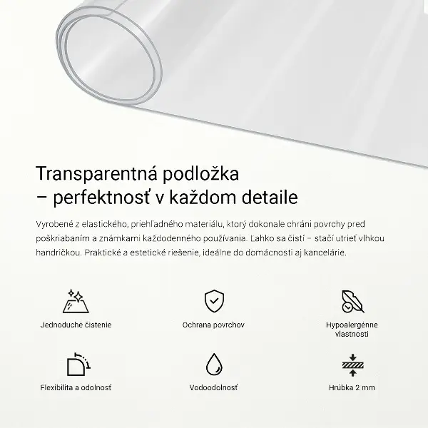 Weiches Glas für den Schreibtisch