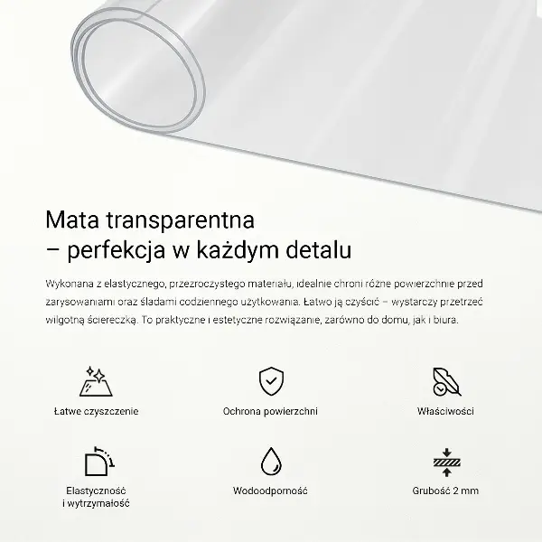 Weiches Glas transparent