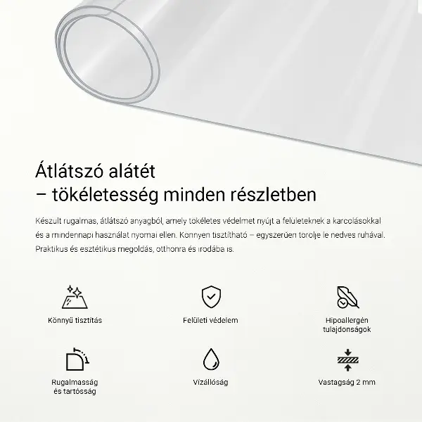 Weiches Glas transparent