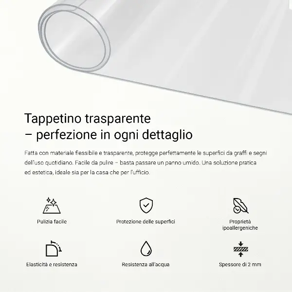 Weiches Glas transparent