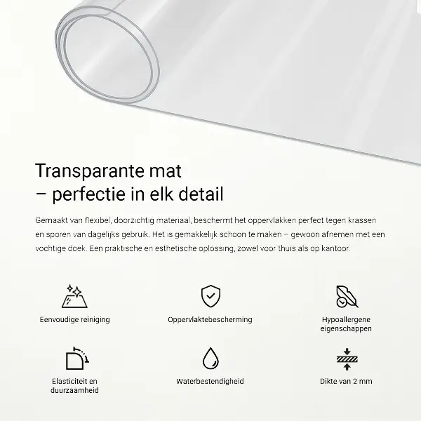 Weiches Glas transparent
