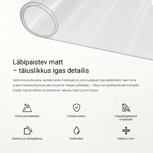 Weiches Glas transparent
