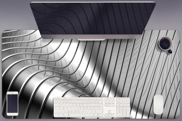 PVC Schreibtischmatte Metallisch