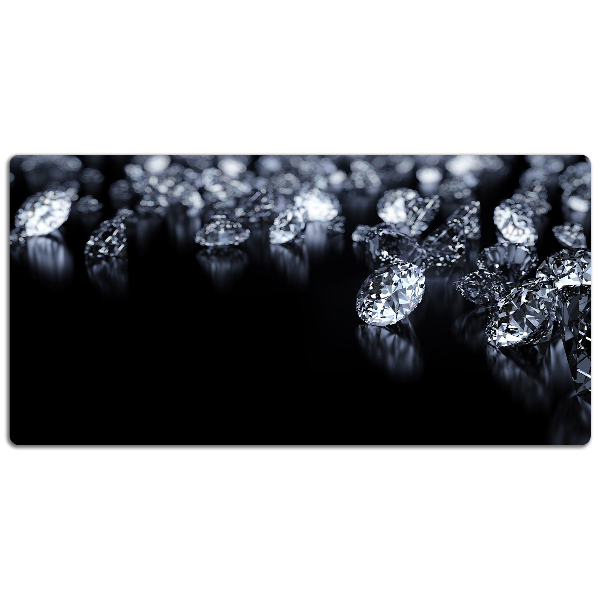 PVC Schreibtischmatte Diamanten