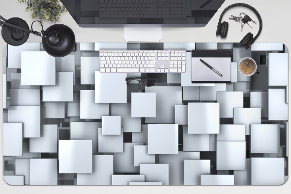 Büro-Schreibtischmatte Graue Pads