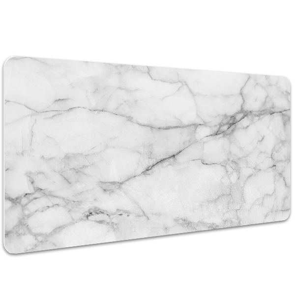 PVC Schreibtischmatte Grauer Marmor