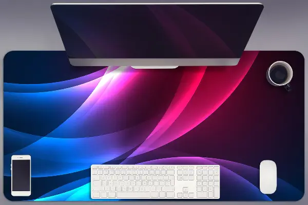PVC Schreibtischmatte Rosa Übergänge
