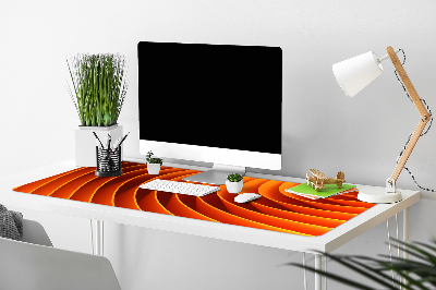 PVC Schreibtischmatte Orangefarbene Wellen