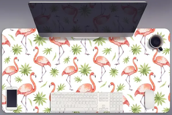 Schreibtischunterlage Flamingos
