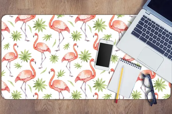 Schreibtischunterlage Flamingos