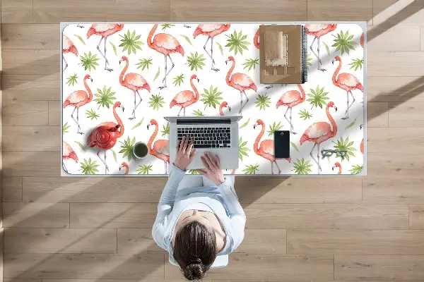 Schreibtischunterlage Flamingos