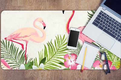 Schreibtisch Unterlegmatte Zwei Flamingos