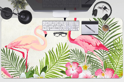 Schreibtisch Unterlegmatte Zwei Flamingos