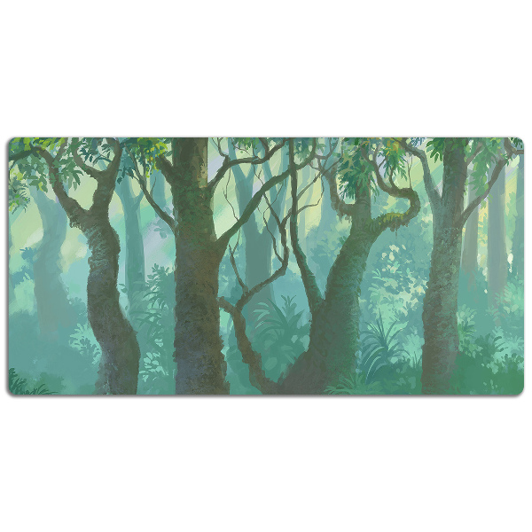 Schreibtisch Unterlegmatte dunkler Wald