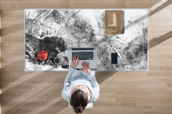 Büro-Schreibtischmatte Berglandschaft.