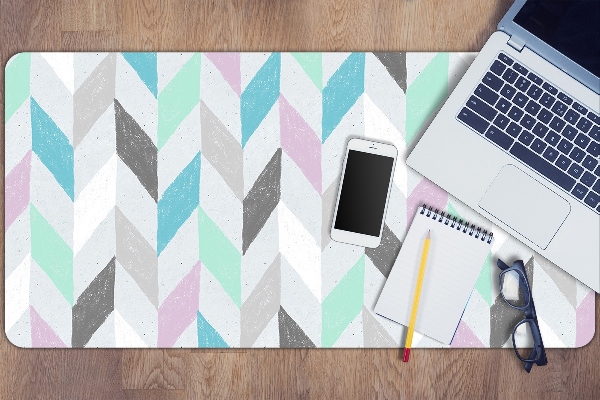 Schreibtisch Unterlegmatte Stoff in Herringbone.