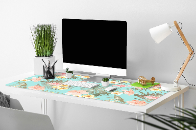 Büro-Schreibtischmatte Pastellblumen