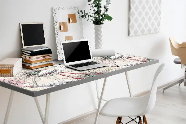 PVC Schreibtischmatte Rosa Flamingo