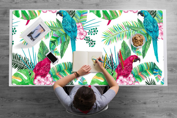 Büro-Schreibtischmatte Mural Papageien