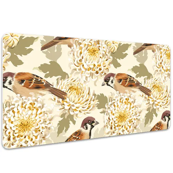 Schreibtischunterlage Goldene Vögel