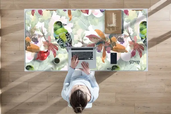 PVC Schreibtischmatte Exotische Vögel