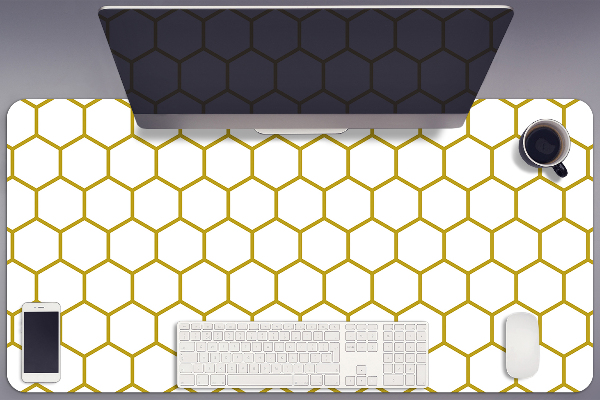 PVC Schreibtischmatte Bienenwabe