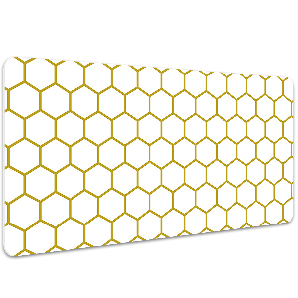 PVC Schreibtischmatte Bienenwabe