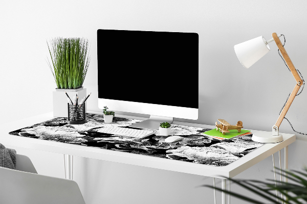 PVC Schreibtischmatte Schwarze Rosen