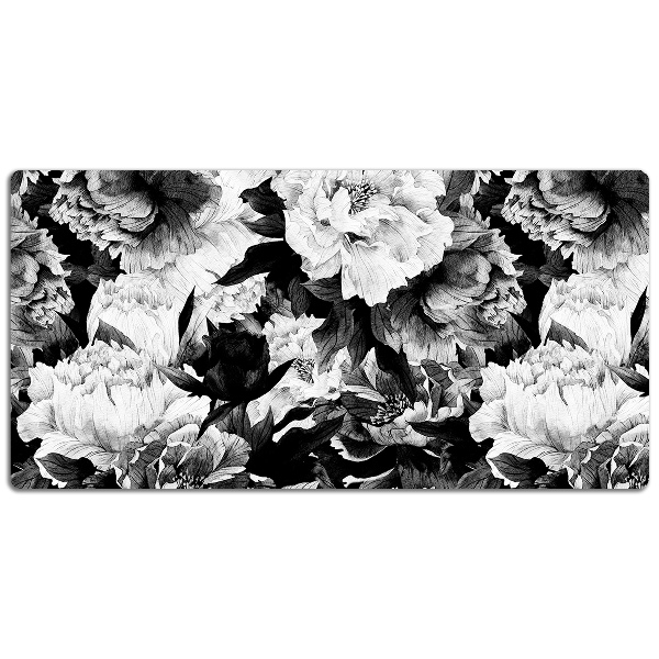 PVC Schreibtischmatte Schwarze Rosen